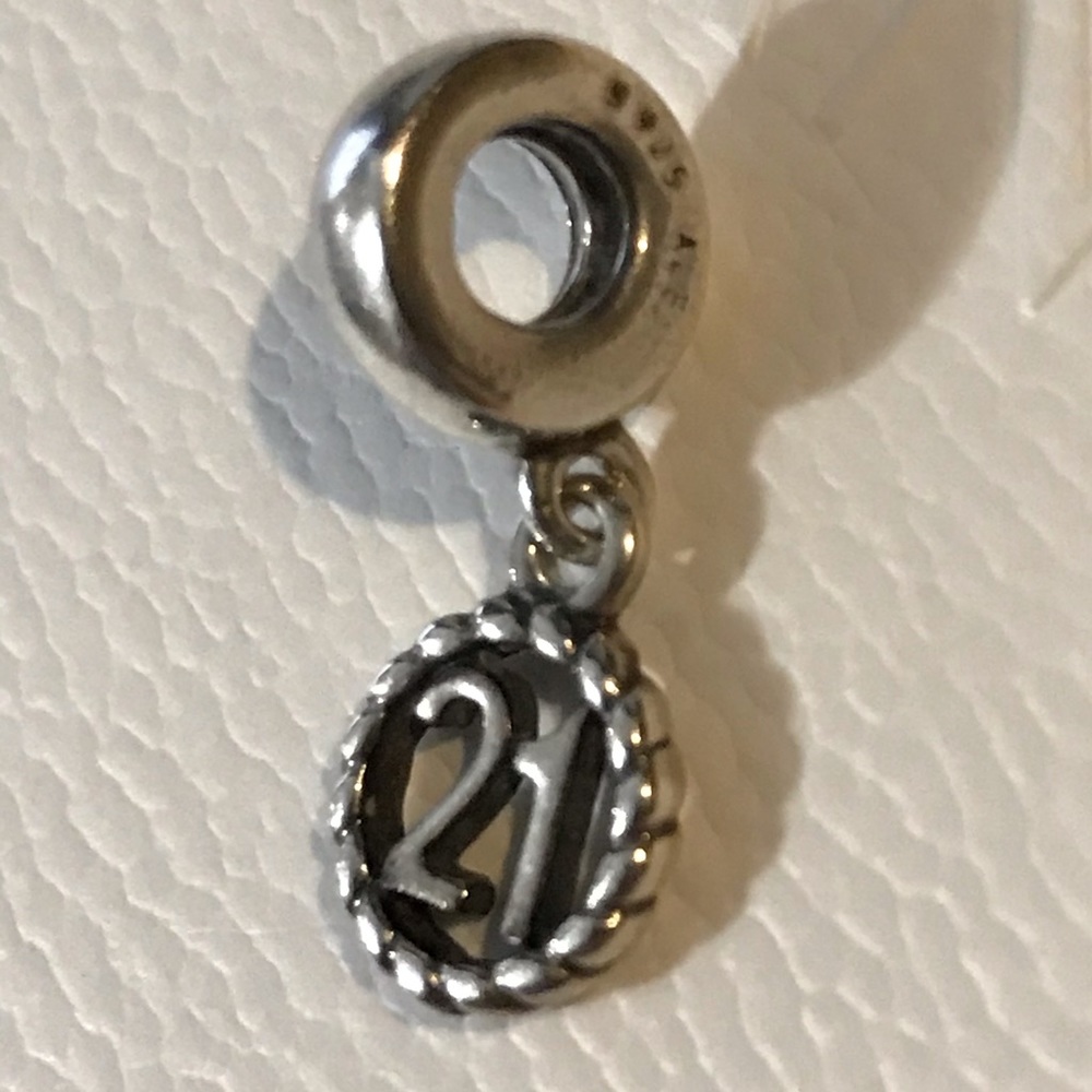 “21” charm from pandora